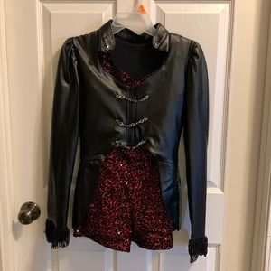 Adult small tenth house 2 piece dance costume